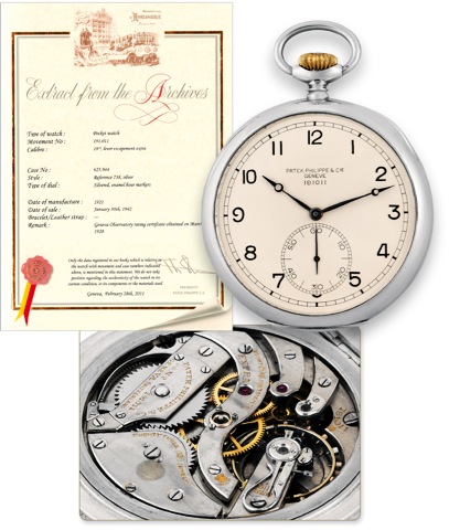 Patek Philippe _ Silver Lever Chronometer Navigation Watch.for Geneva Observatory Trial.Patek Philippe & Cie., Gen