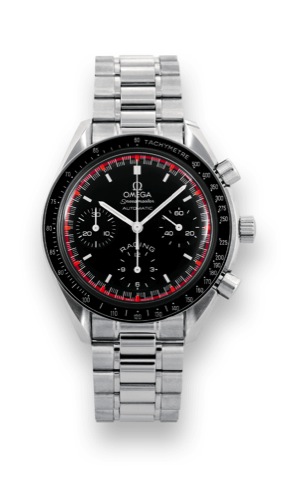 Omega Racing..Omega, Speedmaster Automatic Racing, No. 3456/ 6000, Ref. 35185000. Made in a limited edition of.6000 pieces to celebrate Michael Schumacher