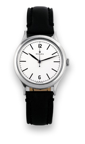 Rolex, Stainless Steel, Ref. 4125..Rolex, case No. 279118, Ref. 4125. Made in 1957..Fine, central seconds, water resistant, stainless steel.wristwatch.