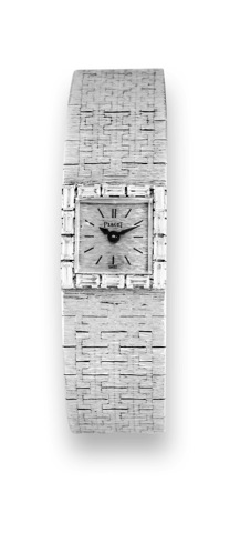 Piaget, Movement No. 666404, case No. 107276.Ref. 2556 A6. Made in the 1960's..Fine and elegant, square, 18K white gold and diamond.lady