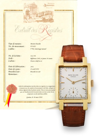 Patek Philippe Yellow Gold Ref. 2443.Patek Philippe, Gen