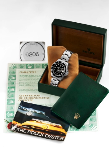 Rolex Ref. 168000, COMEX No. 6206.Rolex, Oyster Perpetual Date, Submariner, 1000 ft / 300 m, Superlative Chronometer, Officially Certified, case No. R381967.Ref. 168000/16800. Made in 1987..Fine and very rare, center seconds, self-winding, water resistant