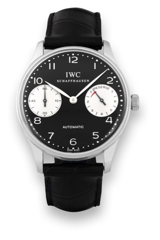 IWC Portuguese Automatic 2000.International Watch Co., Schaffhausen, Portuguese.Automatic 2000, No. 773/ 1000, movement No. 2828008.case No. 2792846, Ref. 5000. Made in a limited edition of.1000 examples in 2000 to commemorate the new millennium..Fine and