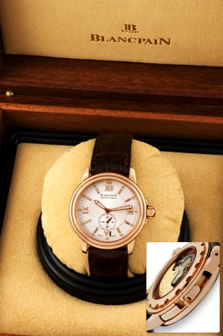 Blancpain Pink Gold Repeater Minute.Blancpain, Leman Repeater Minute, Limited Series, No. 6/10. Made in a limited.edition of 10 examples in the 2000's..Very fine and very rare, water resistant, self-winding, minute repeating, 18K pink gold.wristwatch with