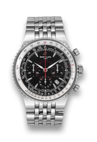 Montbrillant Legende.Breitling, Chronometre Certifi_, Montbrillant Legende.Automatic, case No. 2485269, No. 514/1000 Ref. A23350..Made circa 2010 in a limited edition of 1000..Fine, large, self-winding, water-resistant stainless steel.wristwatch with chro