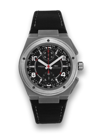 IWC - Ingenieur - Titanium Mercedes-AMG.Chronograph.International Watch Co., Schaffhausen, Ing_nieur Affalterbach.AMG, Automatic, case No. 3163850, Ref. 372503..Made exclusively for Mercedes-AMG in 2009..Fine, tonneau-shaped, center seconds, self-winding,