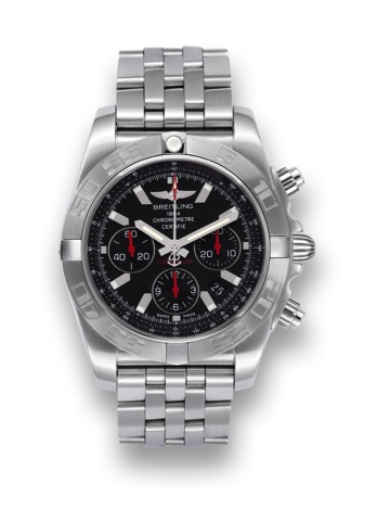 Chronomat 01 Limited Edition.Breitling, Chronometre Certifie, Chronomat, Automatic, case.No. 3031362, No. 1770/2000, Ref. AB0111. Made circa 2010.in a limited edition of 2000 examples..Fine, large, self-winding, water-resistant wristwatch with.chronograph