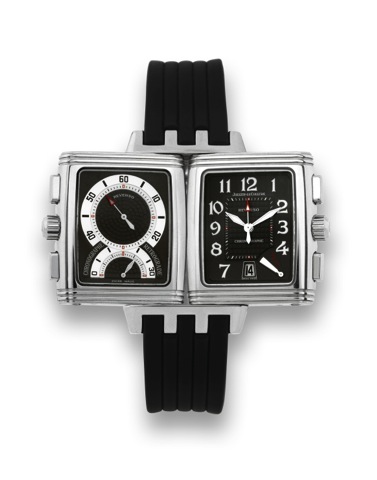 JAEGER-LECOULTRE.STEEL - CHRONO REVERSO - DUOFACE.Jaeger-LeCoultre, Reverso - Gran