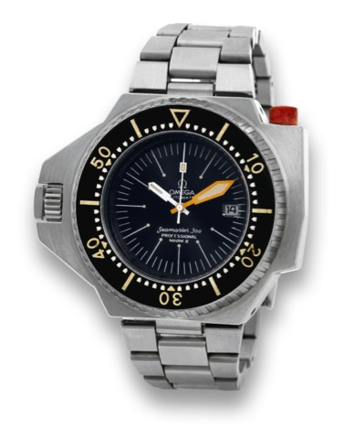 OMEGA - SEAMASTER 600 PLOPROF.Omega, Automatic, Professional, Seamaster 600, 1ST.Generation, Ref. ST 166.0077. Made in the 1970's..Fine and rare, large, asymmetric, center seconds, selfwinding.water-resistant, stainless steel professional diver