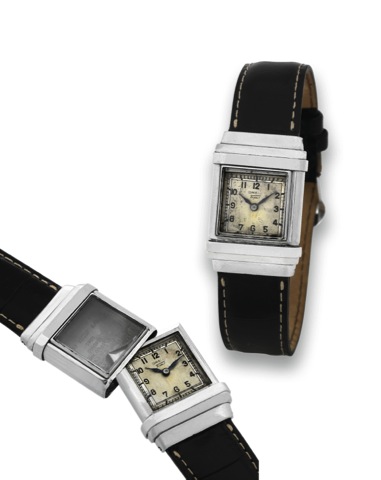 OMEGA - TISSOT - MARINE.Omega Tissot Watch Co. case No. 684451. Made in the 1930's..Fine and unusual, rectangular, water-resistant, stainless steel.Staybrite wristwatch with a special slide-out feature to secure.the case to be water-resistant (Swiss Pat. 