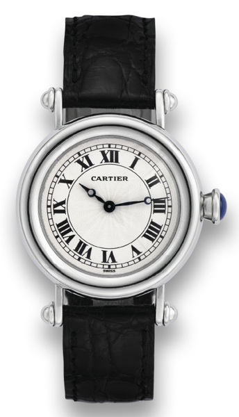 CARTIER, DIABLO PLATINUM.Cartier Diablo C 60741, Ref: 1462 1. Made in the 1990's..Fine and rare, water-resistant, platinum wristwatch with an.18K white gold Cartier deployant clasp.
