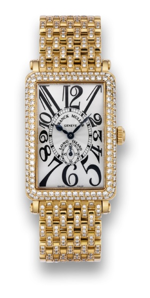 FRANCK MULLER LONG ISLAND.YELLOW GOLD AND DIAMOND.Franck Muller, Gen