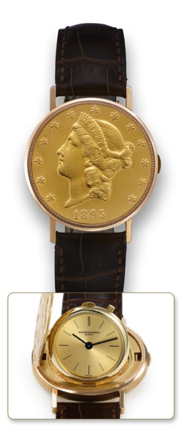 VACHERON & CONSTANTIN COIN WATCH.YELLOW GOLD AND PINK GOLD.Vacheron & Constantin, Gen