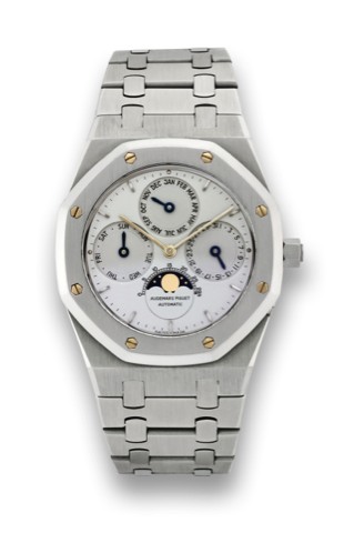 AUDEMARS PIGUET REF. 25820, ROYAL OAK.PERPETUAL CALENDAR ANTHRACITE DIAL NO. 192.Audemars Piguet, Gen