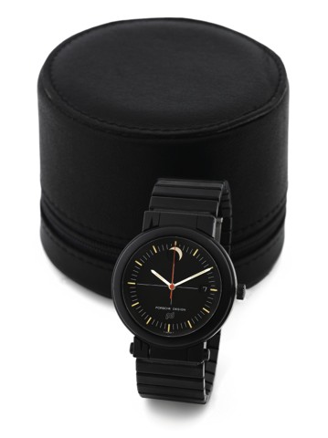 PORSCHE DESIGN BY IWC REF. 3551 COMPASS.WATCH MOON PHASES.Porsche Design by IWC The Compass Watch, Automatic.case No. 2347290, Ref. 3551. Made in the early 1990's..Fine and very unusual, anti-magnetic, center seconds.self-winding, water-resistant, black, 