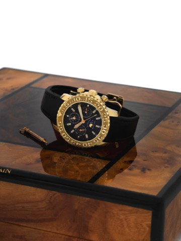 BLANCPAIN AIR COMMAND YELLOW GOLD FLYBACK CHRONOGRAPH PERPETUAL CALENDAR LIMITED EDITION.Blancpain, Air Command Flyback Chronograph, Perpetual Calendar, No. 4/99. Made in a limited edition of 99 pieces circa 2007..Very fine, self-winding, water-resistant,