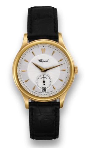 CHOPARD REF. 16/1860/2 YELLOW GOLD.Chopard, Automatic, No. 0211/1860, No. 1001863, case No..987214, Ref. 16/1860/2. Made in a limited edition of 1860.pieces circa 2000..Fine, water-resistant, center seconds, self-winding, 18K yellow.gold wristwatch with d