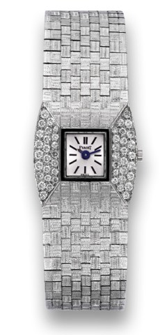PIAGET REF. 9148 WHITE GOLD & DIAMONDS.Piaget, case No. 86542, Ref. 9148. Made in the 1960's..Fine and elegant, 18K white gold and diamond lady