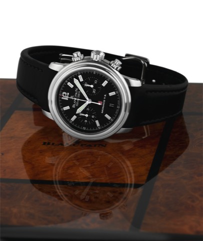 BLANCPAIN MONACO YACHT SHOW EDITION.STAINLESS STEEL.Blancpain, Chronograph, 100M/300ft, Monaco Y.S, No..294/299, Ref. 2185F. Made in a limited edition of 299 pieces.in the 2000s..Fine, self-winding, water-resistant, stainless steel wristwatch.with round b