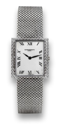 VACHERON & CONSTANTIN.RECTANGULAR, WHITE GOLD.Vacheron & Constantin, Gen
