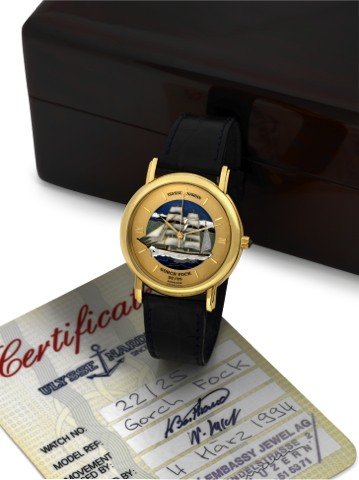 ULYSSE NARDIN - GORCH FOCK CLOISONNE.ENAMEL DIAL.Ulysse Nardin, Locle & Gen