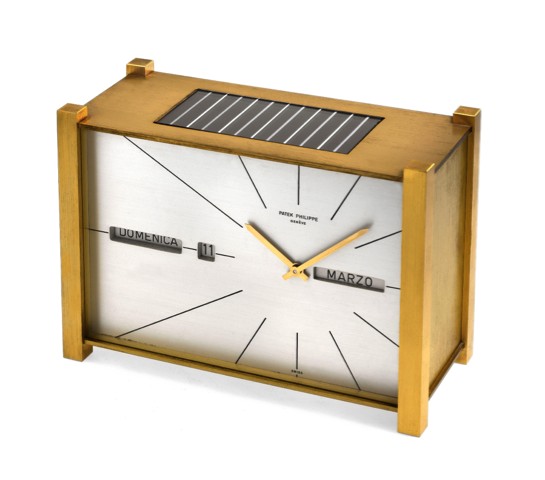 PATEK PHILIPPE SOLAR CLOCK WITH PERPETUAL CALENDAR _ ONE OF ONLY SIX KNOWN.EXAMPLES.Patek, Philippe, Gen