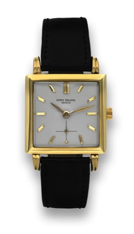 PATEK PHILIPPE REF. 2424 SQUARE FLAME.YELLOW GOLD.Patek Philippe, Gen