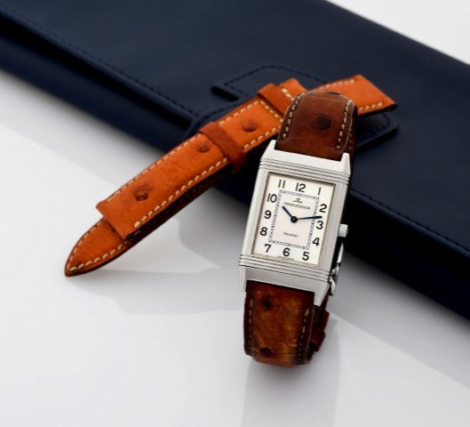 JAEGER-LECOULTRE REF.250.8.86 STEEL REVERSO.CLASSIQUE.Jaeger-LeCoultre, Reverso Classique.No. 2051086, Ref. 250.8.86. Made circa.1997..Very fine, rectangular, stainless steel.reversible wristwatch with a Jaeger-.LeCoultre stainless steel deployant clasp..