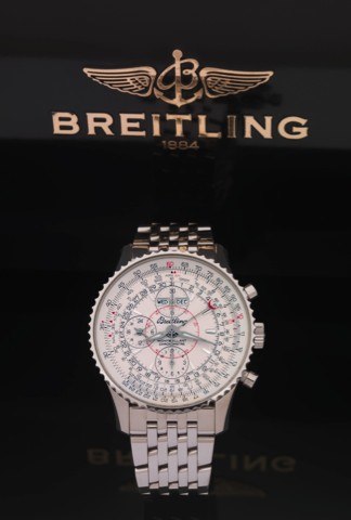 BREITLING REF. A21330 MONTBRILLANT.CHRONOMETER CHRONOGRAPH STEEL.Breitling, Montbrillant Chronometer Chronograph, case.No. 2482854, Ref. A21330. Made in 2010..Fine, self-winding, water-resistant, stainless steel wristwatch.with round button chronograph, r