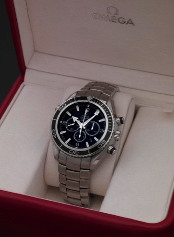 OMEGA REF. 2210 PLANET OCEAN CHRONOGRAPH.SEAMASTER CO-AXIAL STEEL.Omega Seamaster, Planet Ocean Chrono, Co-Axial.Chronometer, case No. 78336706, Ref. 2210.50.00..Made circa 2008..Fine, self-winding, water-resistant, stainless steel.chronometer’s wristwatc
