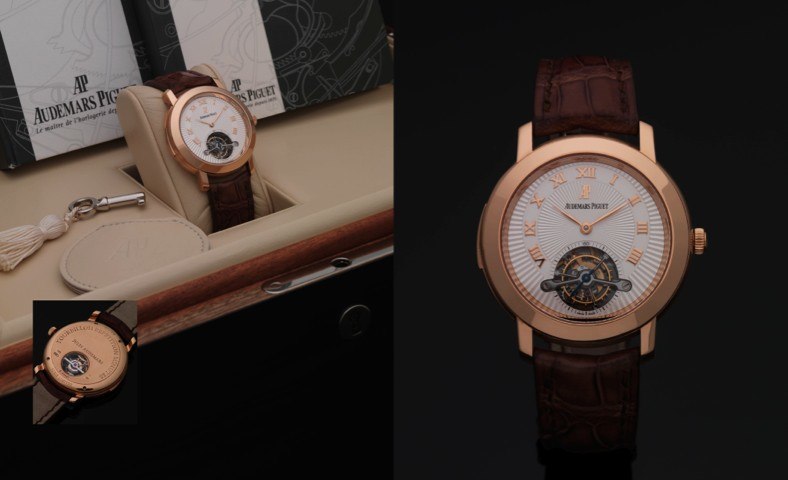 AUDEMARS PIGUET REF. 26072 OR JULES AUDEMARS TOURBILLON.10 MINUTE REPEATER PINK GOLD.Audemars Piguet, Genève, Jules Audemars - Tourbillon 10 Minute Repeater, No. 07 / 10.case No. E 99947, Ref. 26072 OR. Made in limited edition of ten pieces in 2006..Extre