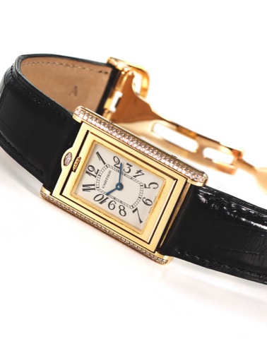 CARTIER REF. 2506, PARROT LOVERS.DIAMOND, YELLOW GOLD.Cartier Paris, Réversible Basculante, No. 07/20, Ref..2506. Made in a limited edition of 20 example circa.2005..Extremely fine and rare, center-seconds, water-resistant.18K yellow gold and diamond quar