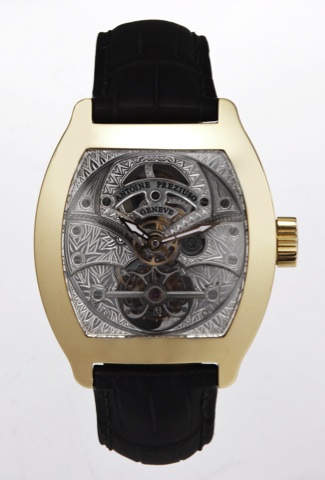 ANTOINE PREZIUSO, THE ART.OF TOURBILLON NO.1/10, PINK GOLD.Antoine Preziuso, Genève, The Art of Tourbillon, No. 01. Made.in a limited edition of 10 pieces. Sold on November 11st, 2010..Very fine, elegant, large and heavy, tonneau-shaped, curved.water-resi