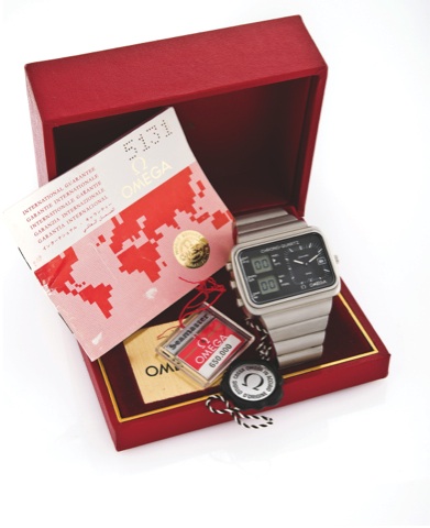 OMEGA REF. ST 196.0052 SEAMASTER CHRONO-QUARTZ – NEW OLD STOCK.Omega, Seamaster, Chrono-Quartz, 32 khz, No. 40102124, Ref. ST 196.0052 / 396.0839..Made in the late 1970s..Fine and unusual, oversized, horizontal rectangular, waterresistant, quartz chronome