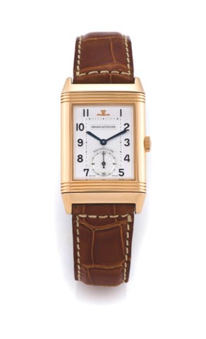 JAEGER LECOULTRE REVERSO TOURBILLON.Jaeger-LeCoultre, Reverso Tourbillon, No. 256/500, Ref. 270.2.68..Made in a limited edition of 500 pieces circa 1993..Very fine and rare, rectangular, 18K pink gold reversible wristwatch with visible one-minute tourbill