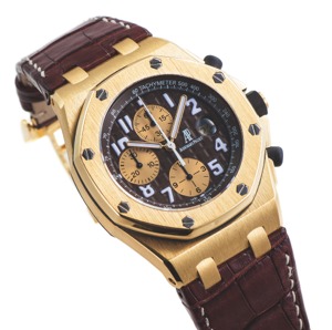 AUDEMARS PIGUET ROYAL OAK OFFSHORE. LIMITED EDITION “ARNOLD SCHWARZENEGGER”. Audemars Piguet, Genève, “Royal Oak Offshore Arnold Schwarzenegger”. case No. F01247, Ref. 26007BA. Made in a limited edition of 400 pieces in 2003.. Very fine and rare, oversize