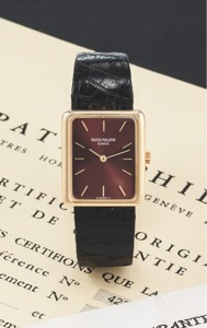 PATEK PHILIPPE REF. 4224 18K YELLOW GOLD. Patek Philippe, No. 1276548, case No. 2760614. Ref. 4224. Sold on October 9th, 1978.. Fine and rare, 18K yellow gold lady’s wristwatch. with 18K yellow gold buckle. Accompanied by a box. certificate, cloth and pap