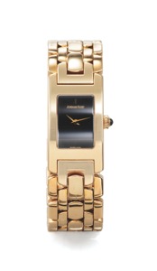 AUDMARS PIGUET REF. 67260BA. PROMESSE YELLOW GOLD. Audemars Piguet, “Promesse”, No. 458260, case No. E. 11664, Ref. 67260BA. Made in the 2000’s.. Fine and elegant, rectangular curved, water resistant. 18K yellow gold lady’s quartz wristwatch with an 18K. 