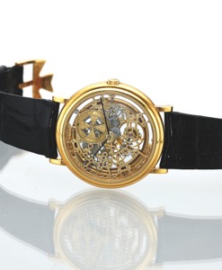 VACHERON & CONSTANTIN. REF. 43038 SKELETON AUTOMATIC. Vacheron & Constantin, Genève, case No. 601516. Ref. 43038. Made in the 1970s.. Very fine and rare, thin, self-winding, 18K yellow gold. skeletonized wristwatch with an 18K yellow gold. Vacheron & Cons