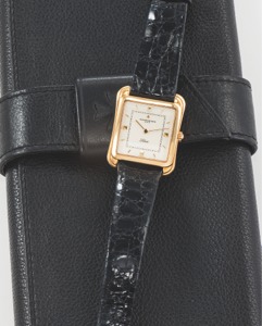 Vacheron Constantin. Liberte Yellow Gold. Vacheron & Constantin, Genève, “Les Historiques Toledo”. “Liberte”, “Confoederatio Helvetica 1291 - 1991”, No. 732010. case No. 602861, Ref. 39044. Made circa 1991.. Very fine, rectangular “galbé”, flared, 18K yel