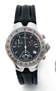 EBEL EBEL Sportwave Chronographe en acier à Quartz Cadran gris anthracite, index