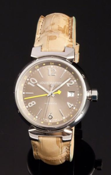 LOUIS VUITTON CUP Tambour Regatta Alarm Chronograph Quartz Steel Watch, Louis Vuitton