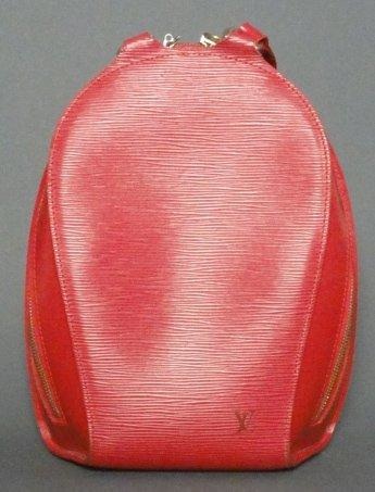 LOUIS VUITTON Louis VUITTON Sac à dos cuir épi rouge - vente aux enchères 12/06/2013