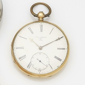 Case, Dial and Movement No.2/10908, London Hallmark for 1854 Jewelled gilt 3/4 plate English lever movement, cut and compensated bi-metallic balance, engraved balance cock, Bosley style regulation, cream Willis dial with thin black Roman numerals, black o