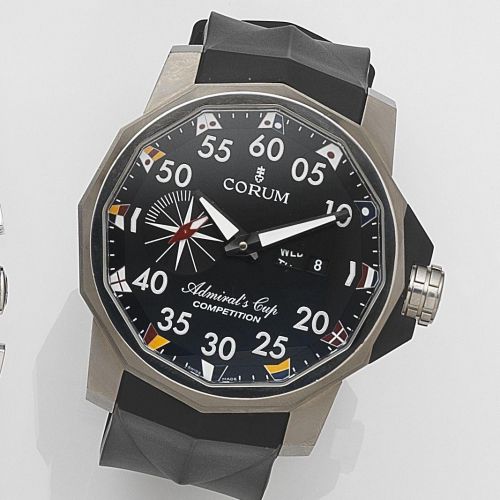 Corum. A titanium automatic calendar wristwatch