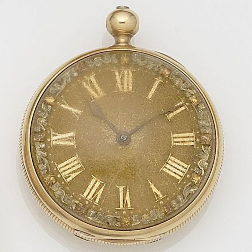 Parkinson & Frodsham, Exchange Alley, London. An 18ct gold open face keyless wind pocket watch (AF)