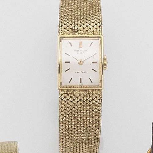 Patek Philippe. A lady's 18ct gold manual wind bracelet watch