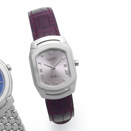 Rolex. A lady's 18ct white gold quartz wristwatch