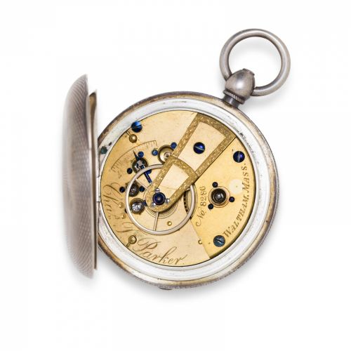 Appleton, Tracy & Co. A fine silver hunter cased watch with pinned plates