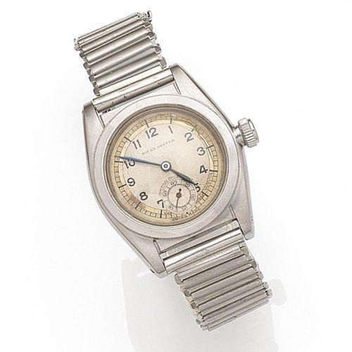 Rolex. A stainless steel manual wind bracelet watch